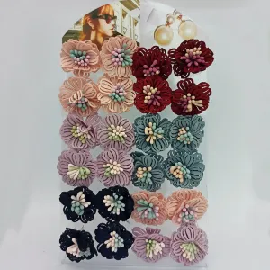 14Fashions Set of 12 Stud Earrings Combo ( Assorted Color )