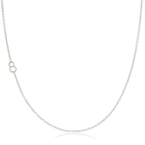 14K GOLD ASYMMETRICAL NUMBER NECKLACE - 8