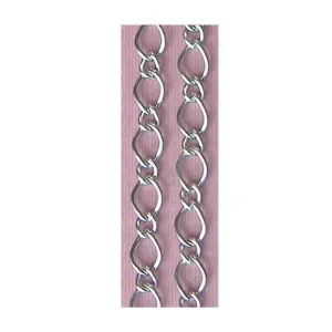 2 Metres x Alloy Figaro Chain Mixed Link 10 X 7mm and 6 x 5mm Charms Pendants