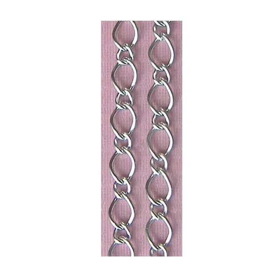 2 Metres x Alloy Figaro Chain Mixed Link 10 X 7mm and 6 x 5mm Charms Pendants