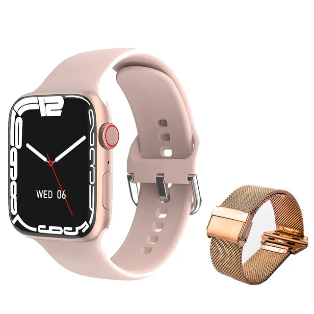 2022 New Smart Watch Women NFC Smartwatch Men Women Bluetooth Call Waterproof Wireless Charging HD Screen For Apple Xiaomi  Box