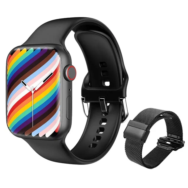 2022 New Smart Watch Women NFC Smartwatch Men Women Bluetooth Call Waterproof Wireless Charging HD Screen For Apple Xiaomi  Box