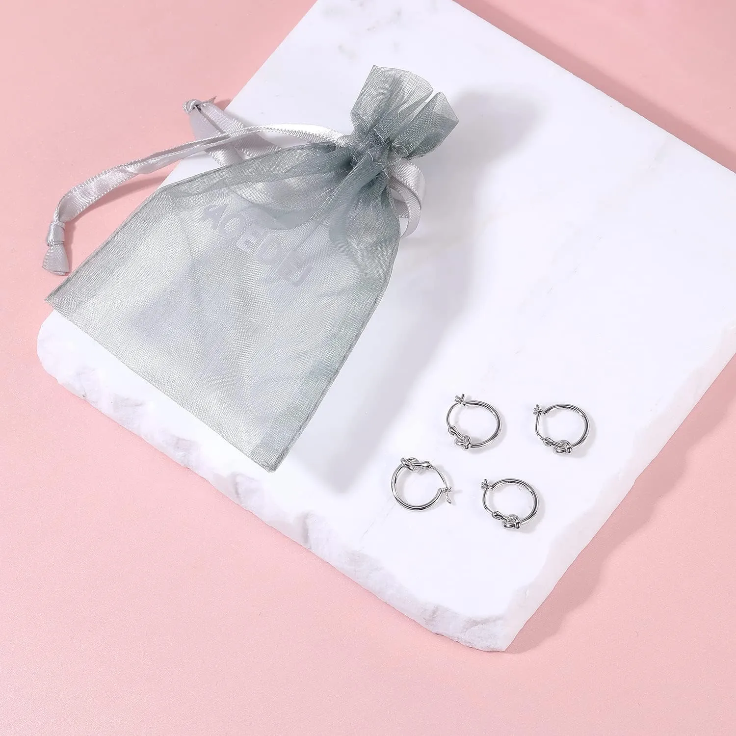 AoedeJ Sterling Silver Hoop Earrings Hypoallergenic Hoop Earrings Set Small Sterling Silver Earrings Hoops Clip On Hoop Earrings for Women Multipack