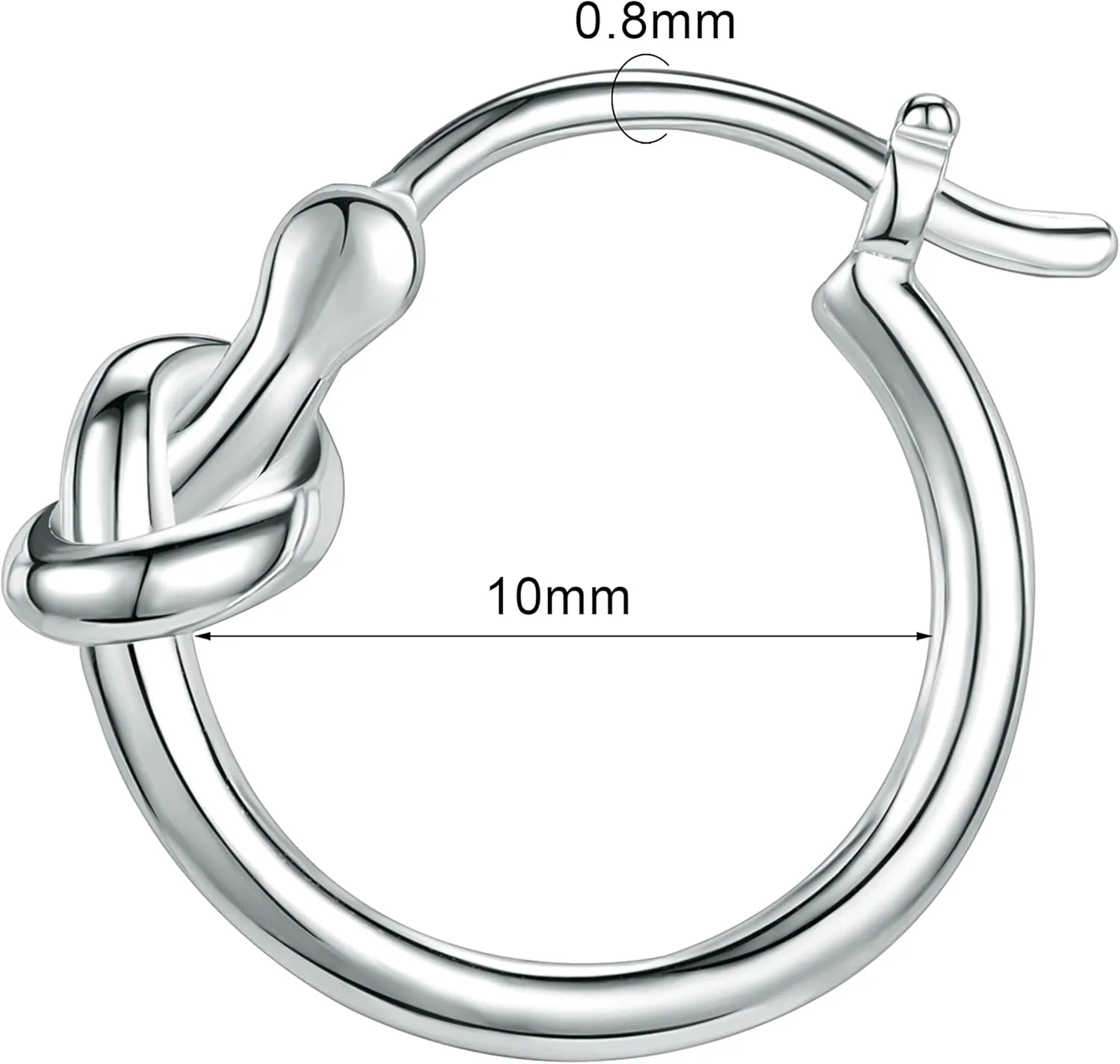 AoedeJ Sterling Silver Hoop Earrings Hypoallergenic Hoop Earrings Set Small Sterling Silver Earrings Hoops Clip On Hoop Earrings for Women Multipack