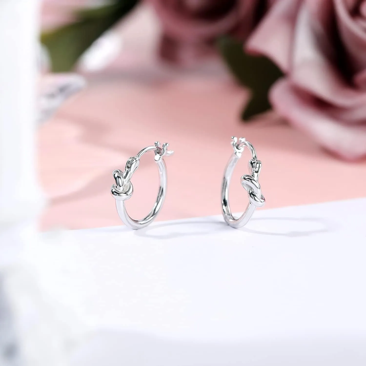 AoedeJ Sterling Silver Hoop Earrings Hypoallergenic Hoop Earrings Set Small Sterling Silver Earrings Hoops Clip On Hoop Earrings for Women Multipack