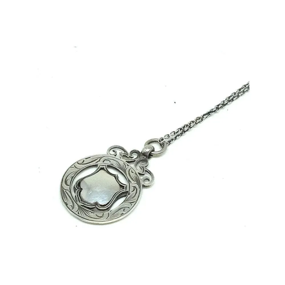 Art Deco 1926 Medallion Pendant Necklace