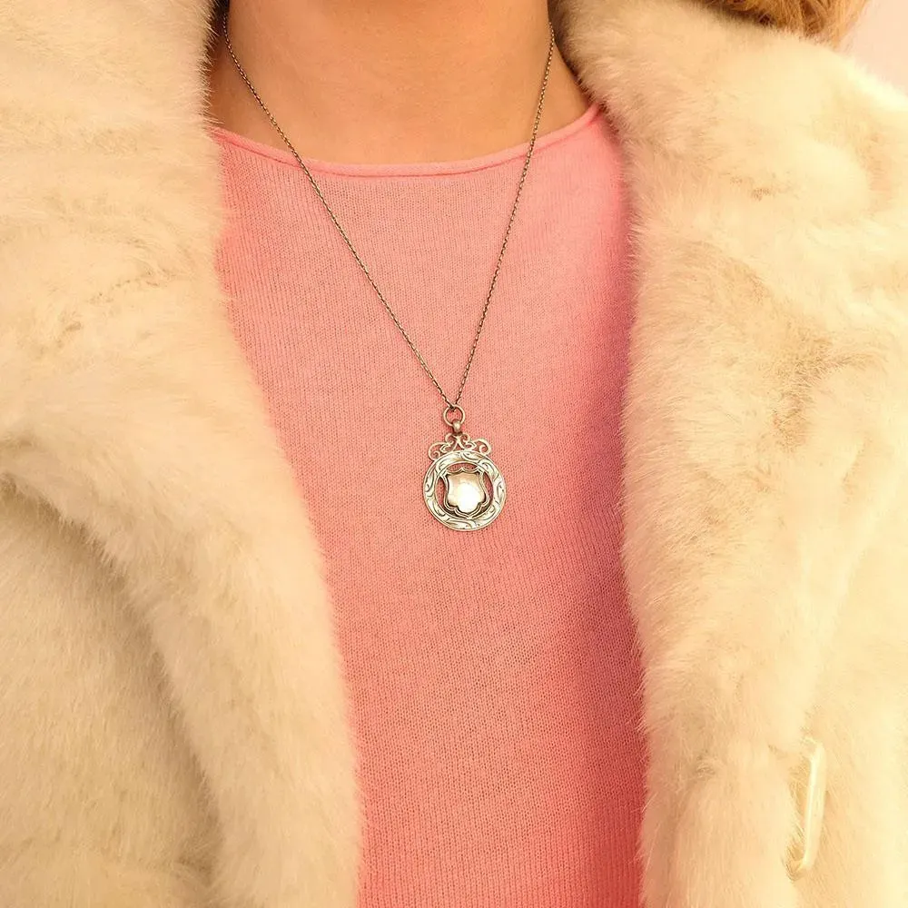 Art Deco 1926 Medallion Pendant Necklace