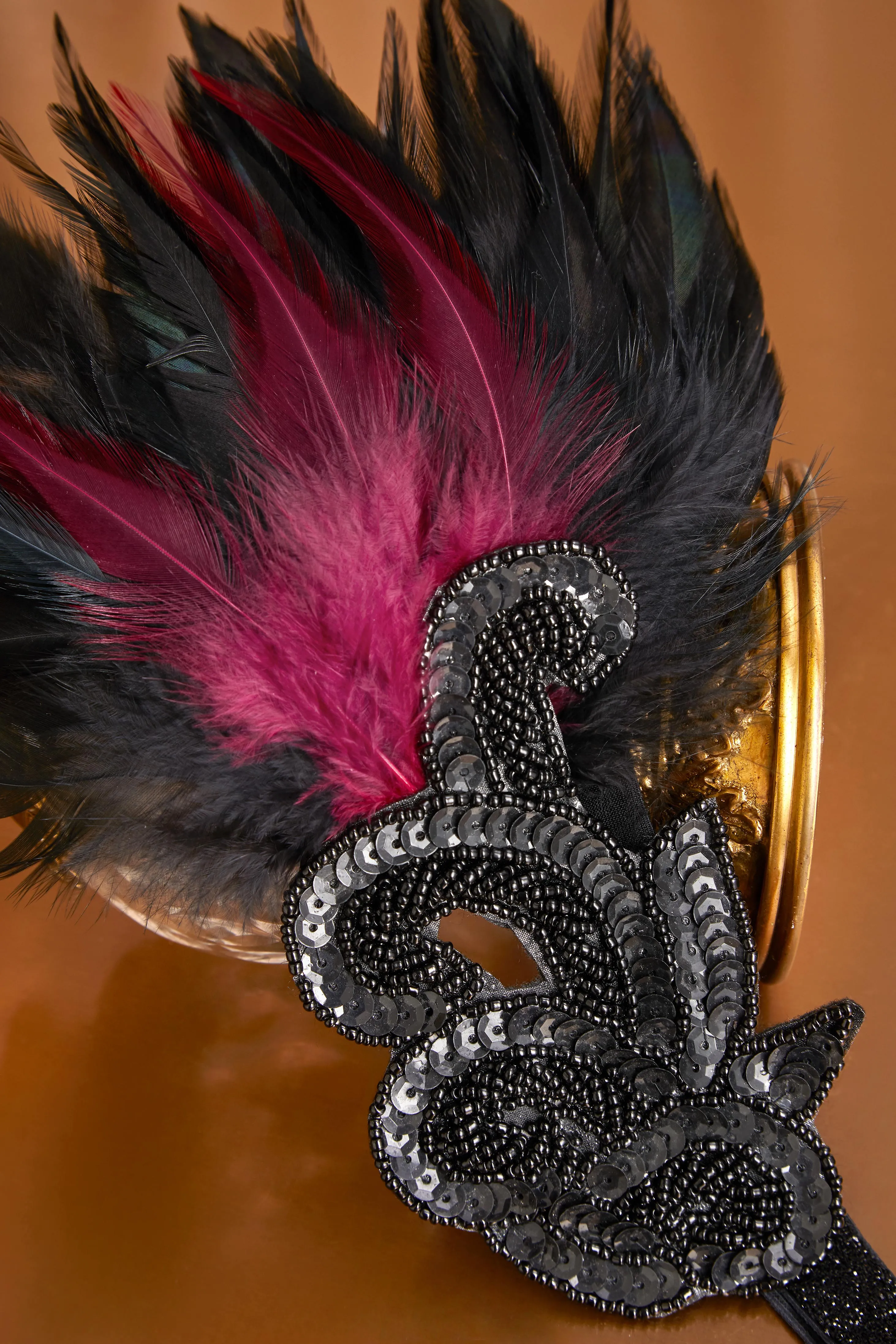 Beaded Sequin Shimmer Headpiece