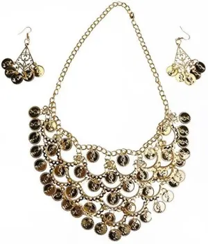 BESTOYARD Belly Dance Jewelry Set Necklace Earrings for Party Favors Costume Accessories