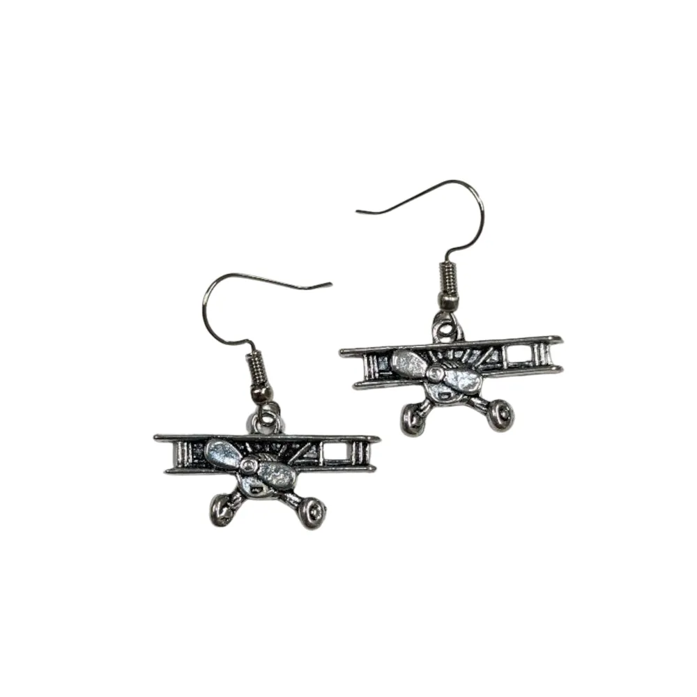 Biplane Dangle Earrings