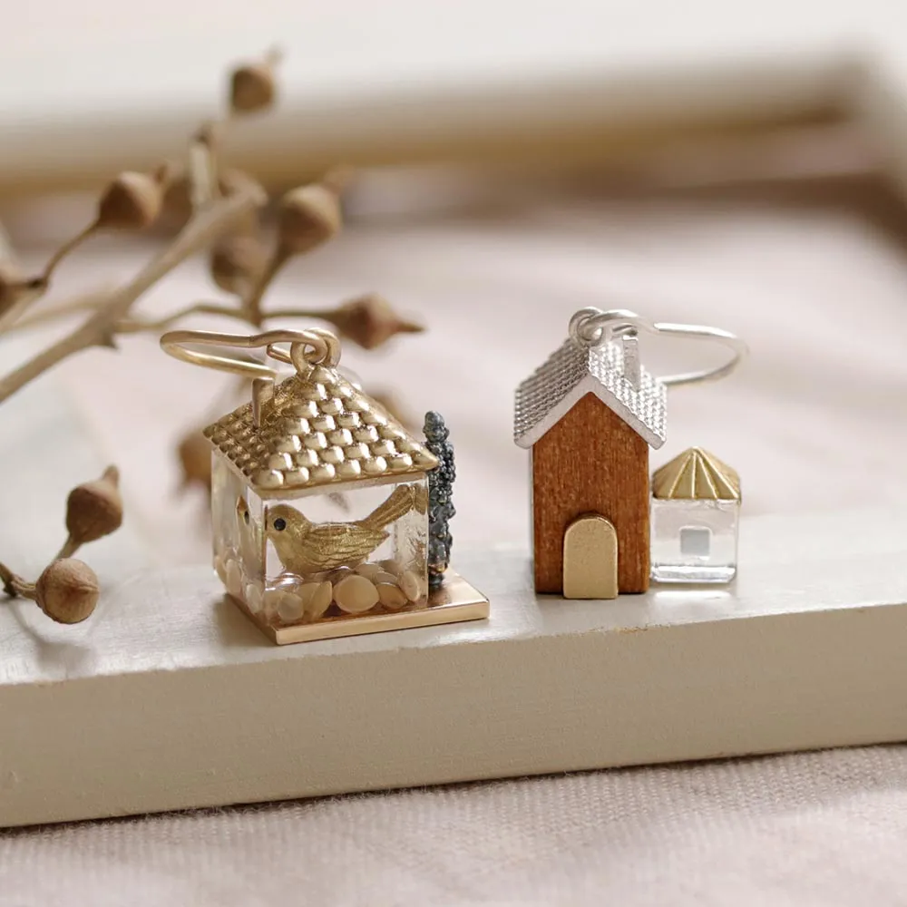 Bird House Earrings
