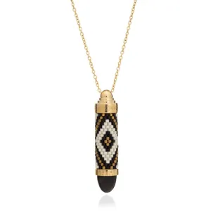 Black Lynx Totem Bullet Necklace