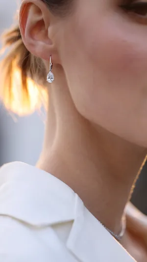 Blythe Pear Drop Euroback Earrings