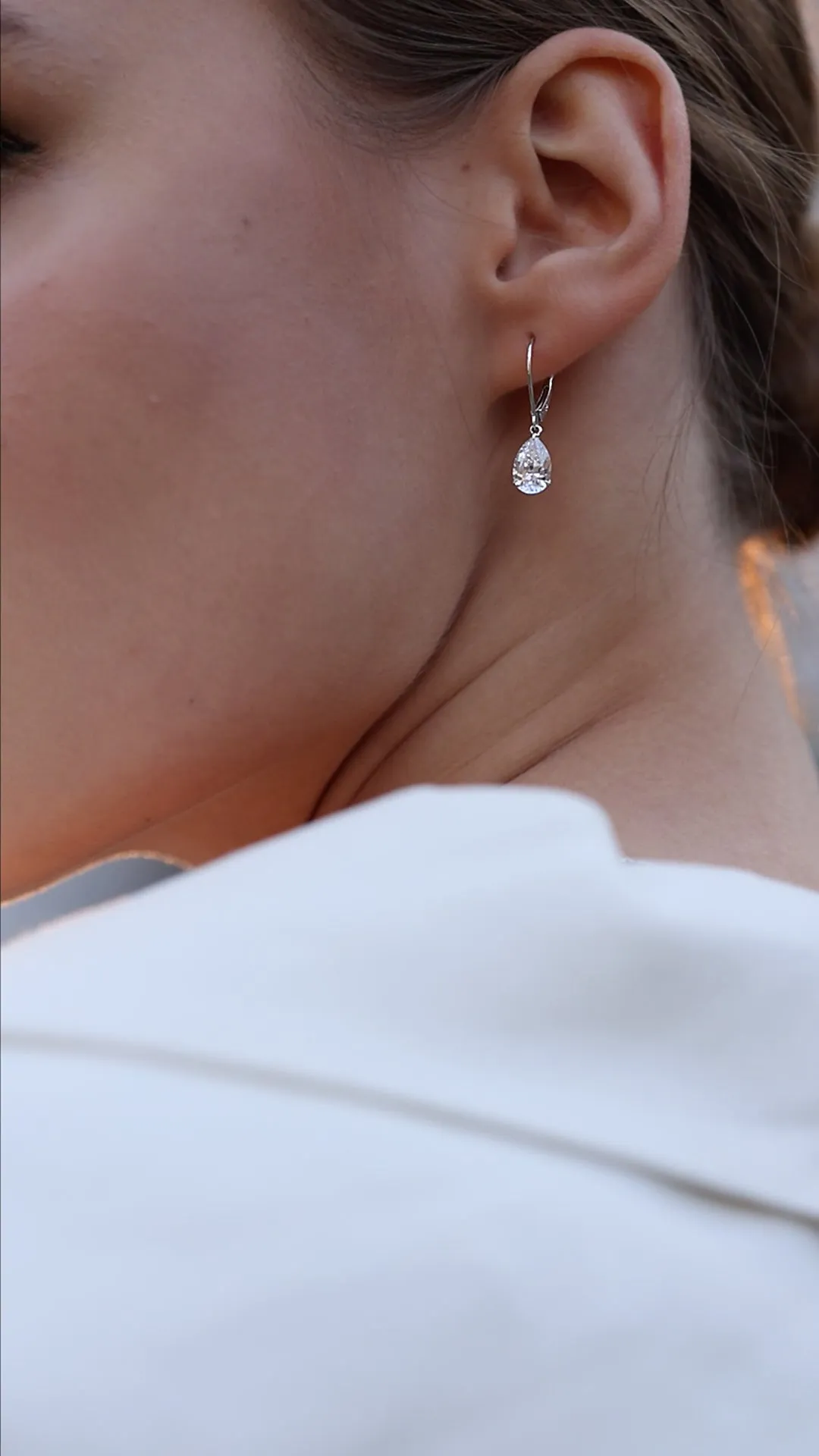 Blythe Pear Drop Euroback Earrings