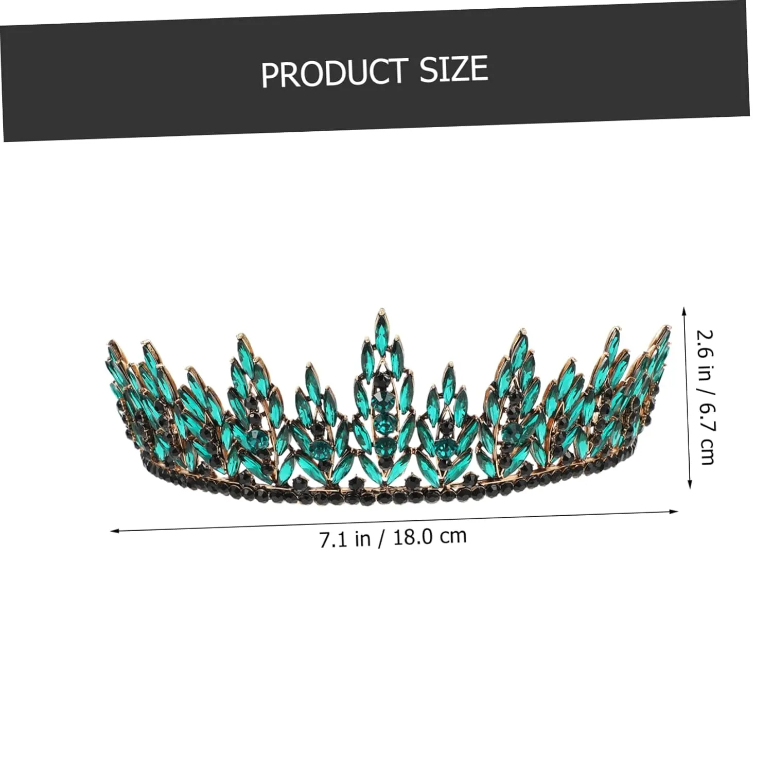 Bridal Crown Headpiece for Weddings Parties Retro Rhinestone Wedding Headband Elegant Hair Accessory for Brides Proms Special Occasions Charming Design for -term Wear