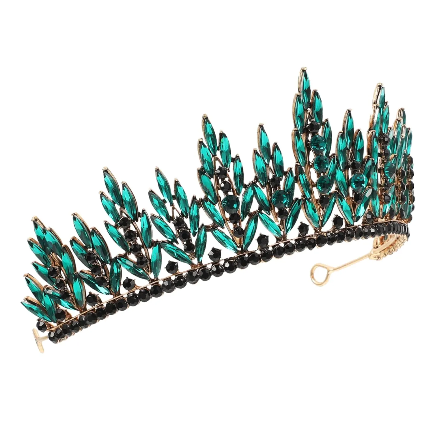 Bridal Crown Headpiece for Weddings Parties Retro Rhinestone Wedding Headband Elegant Hair Accessory for Brides Proms Special Occasions Charming Design for -term Wear