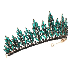 Bridal Crown Headpiece for Weddings Parties Retro Rhinestone Wedding Headband Elegant Hair Accessory for Brides Proms Special Occasions Charming Design for -term Wear