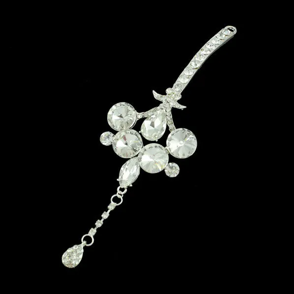 Bridal Forehead Jewelry Bindi with Large Rhinestones