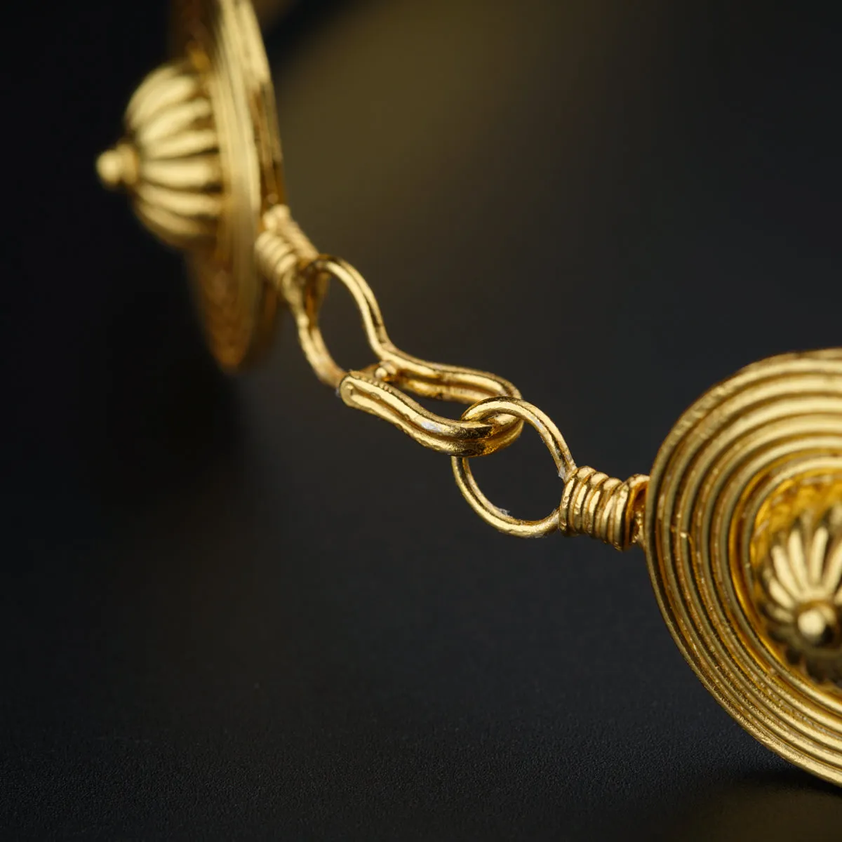 Chitaak: Silver Choker Necklace (Gold Plated)