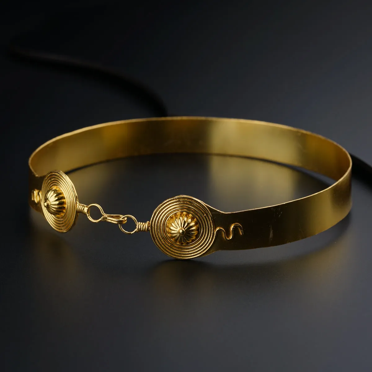 Chitaak: Silver Choker Necklace (Gold Plated)
