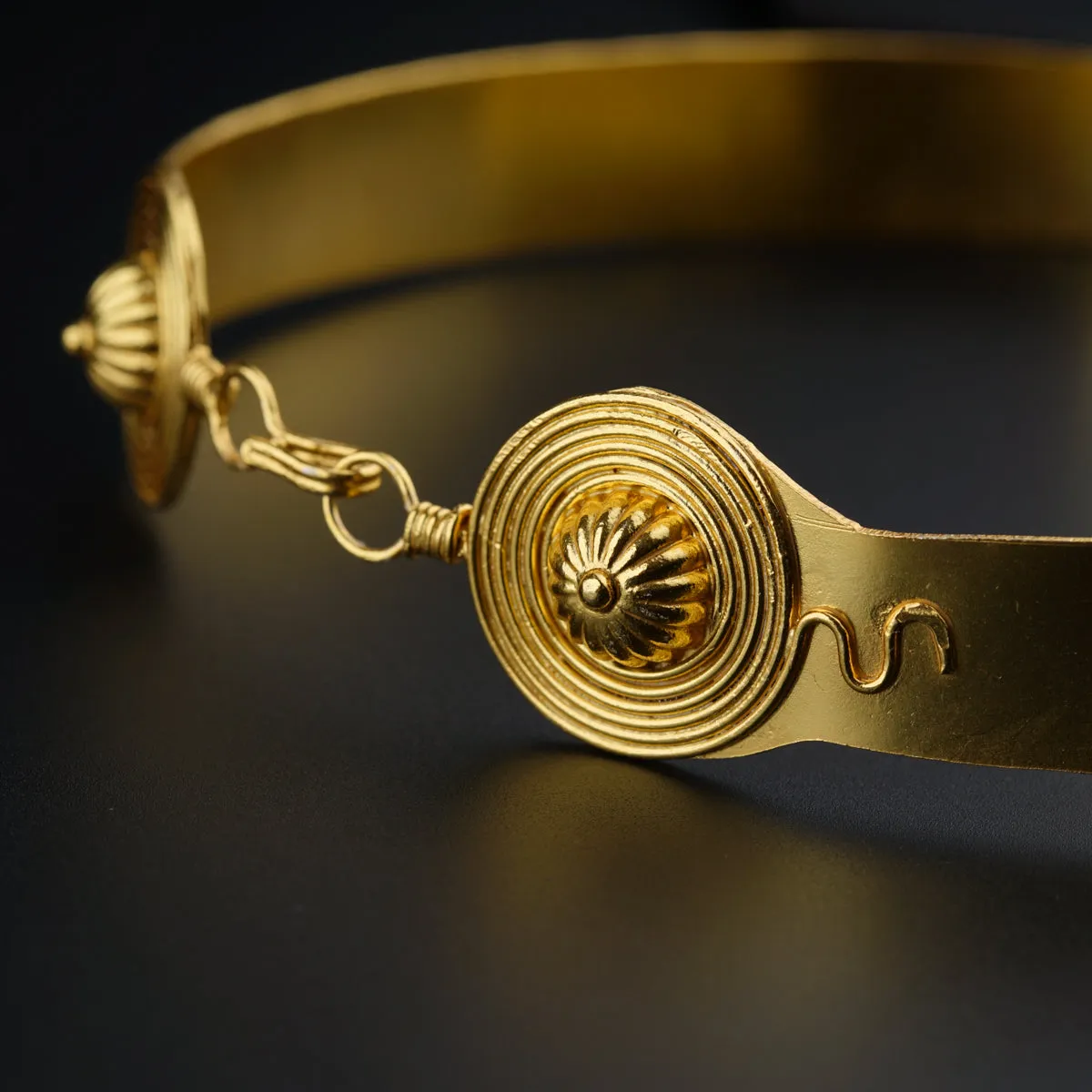 Chitaak: Silver Choker Necklace (Gold Plated)