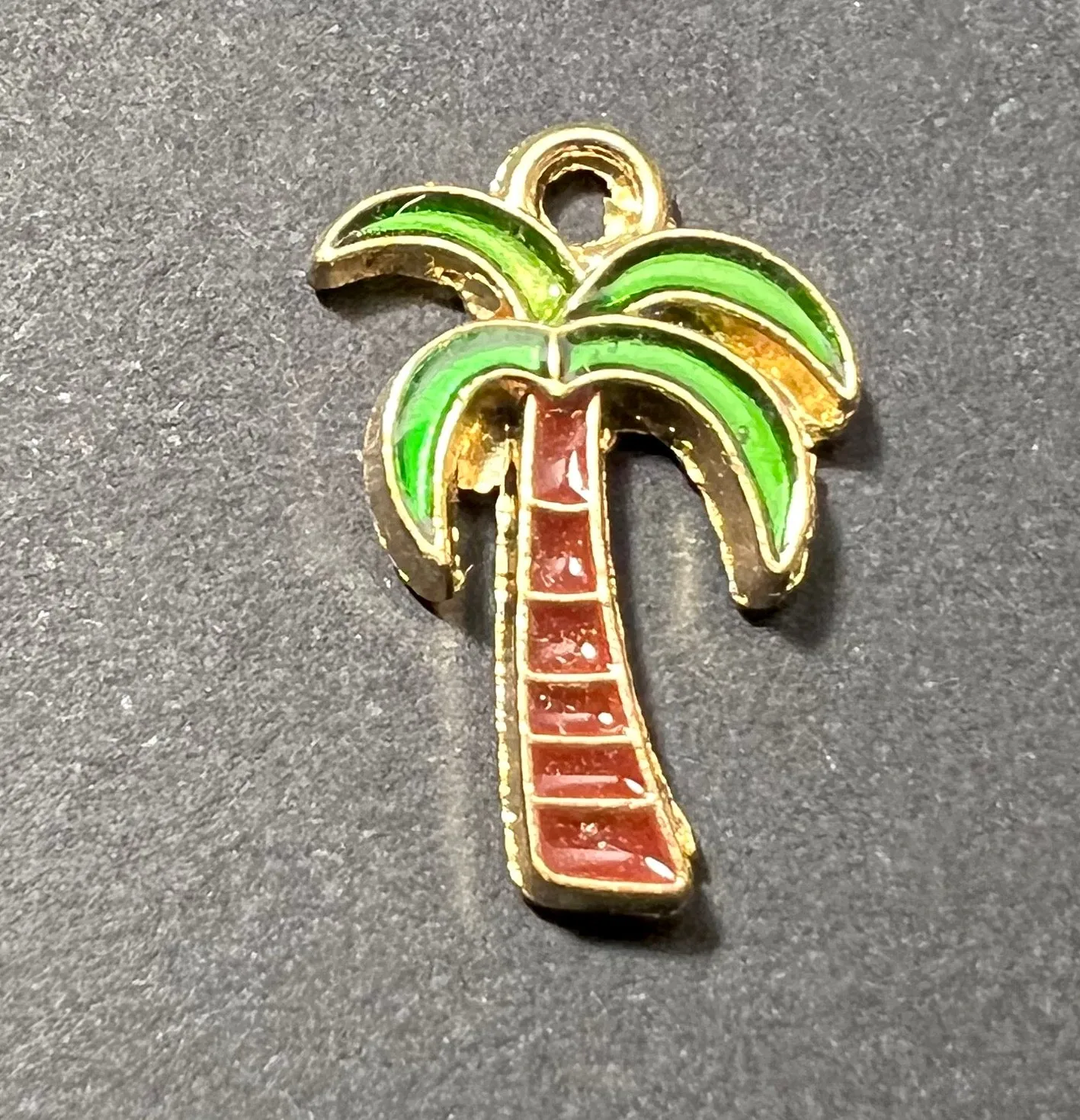 Choice of Enamel Palm Tree Charm / Pendants