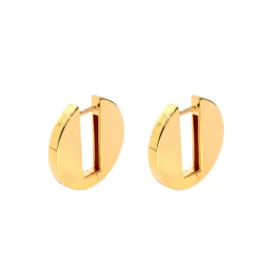 Circle Earrings • 18K Gold Vermeil