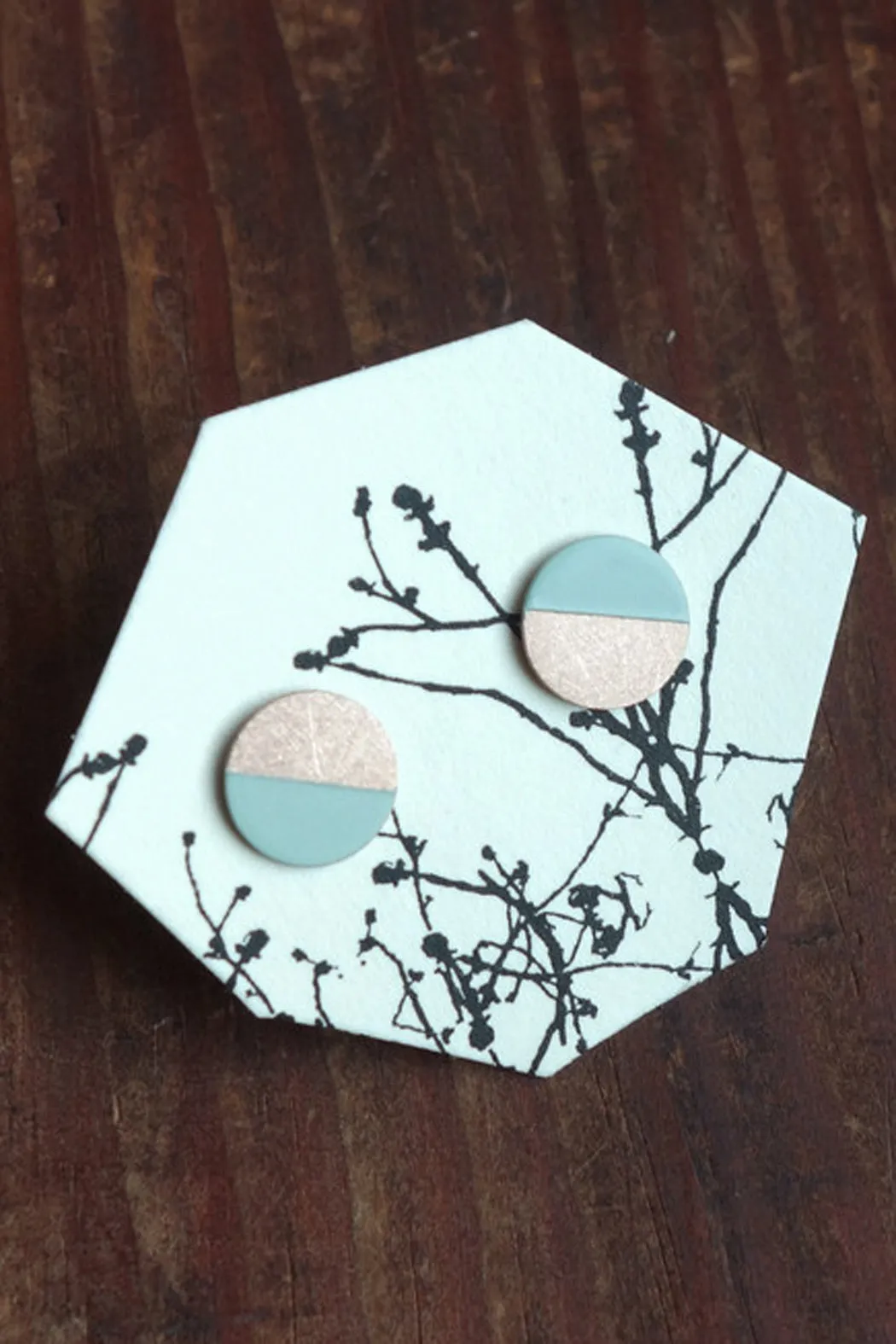 Circle Stud Earrings