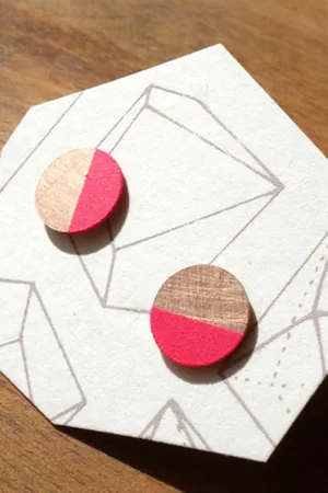Circle Stud Earrings