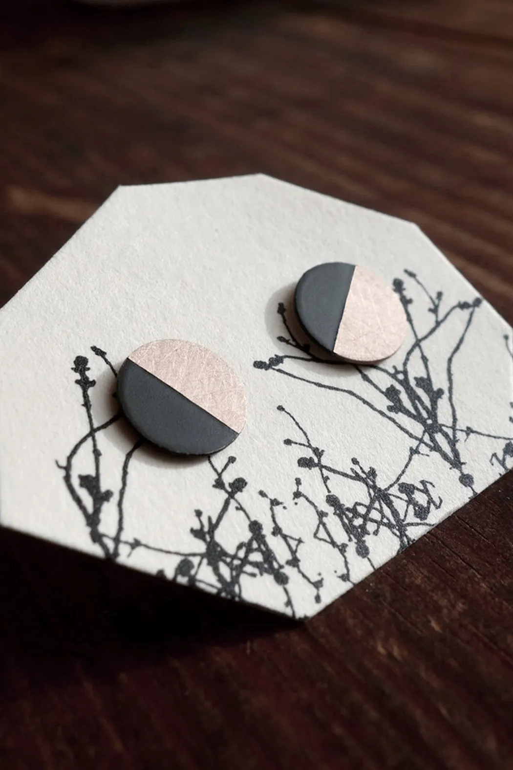 Circle Stud Earrings