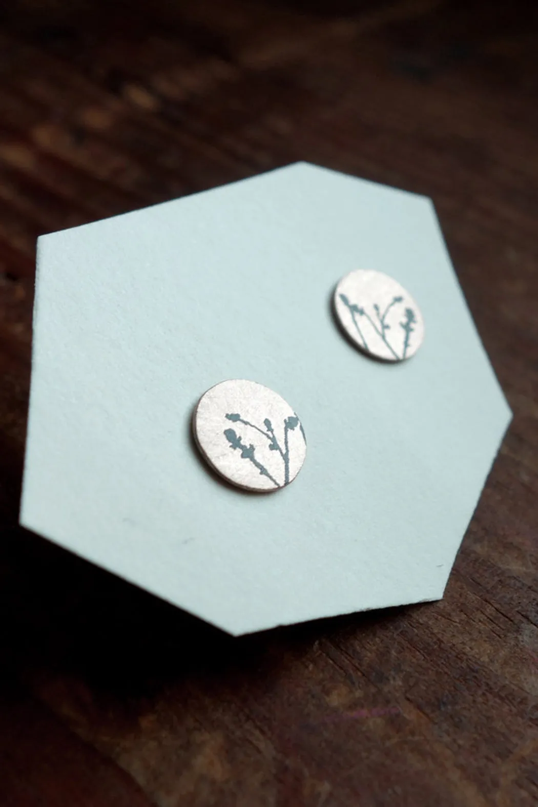 Circle Stud Earrings