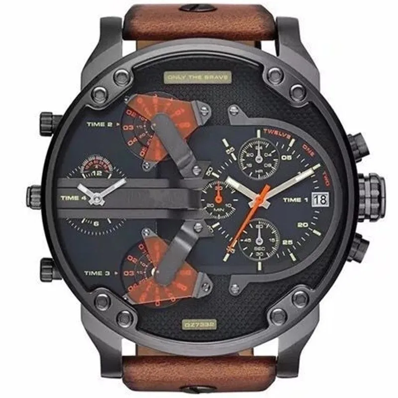 Classic Style Commute Color Block Single Folding Buckle Quartz Men's Watches