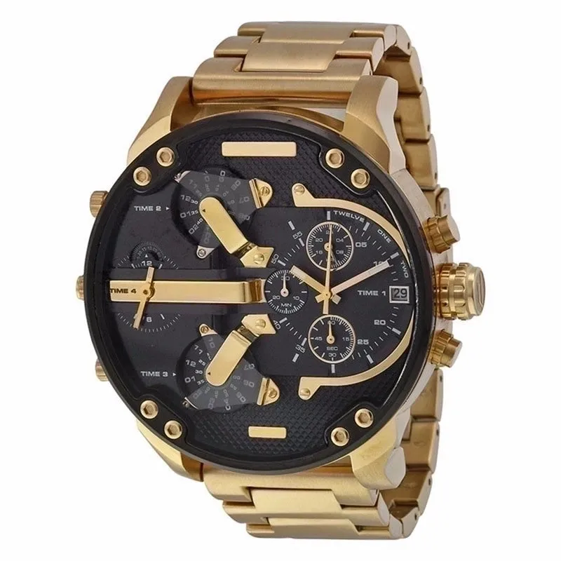 Classic Style Commute Color Block Single Folding Buckle Quartz Men's Watches