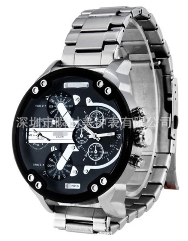 Classic Style Commute Color Block Single Folding Buckle Quartz Men's Watches