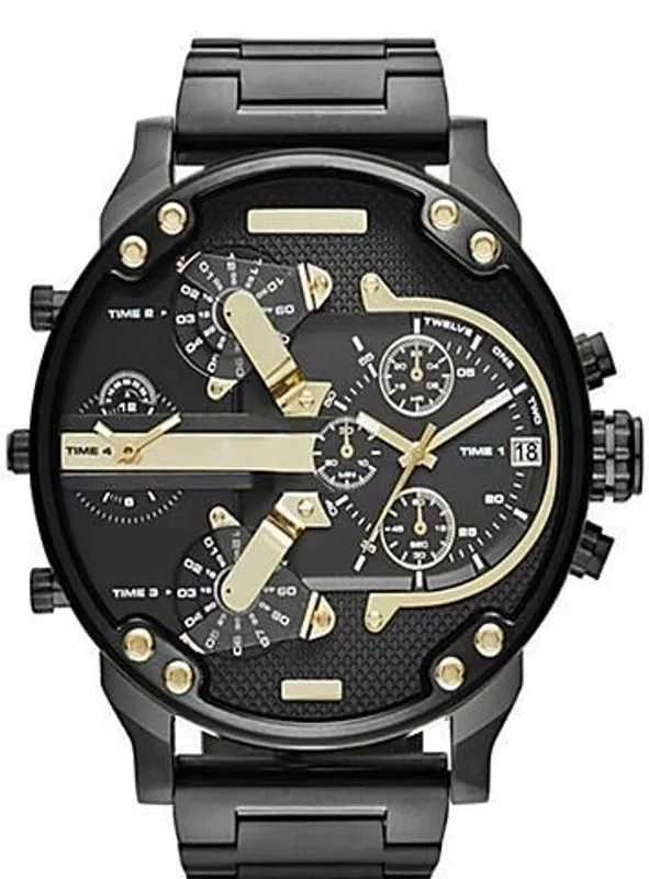 Classic Style Commute Color Block Single Folding Buckle Quartz Men's Watches