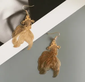 Classical - Colourful koi fish earrings | hollow