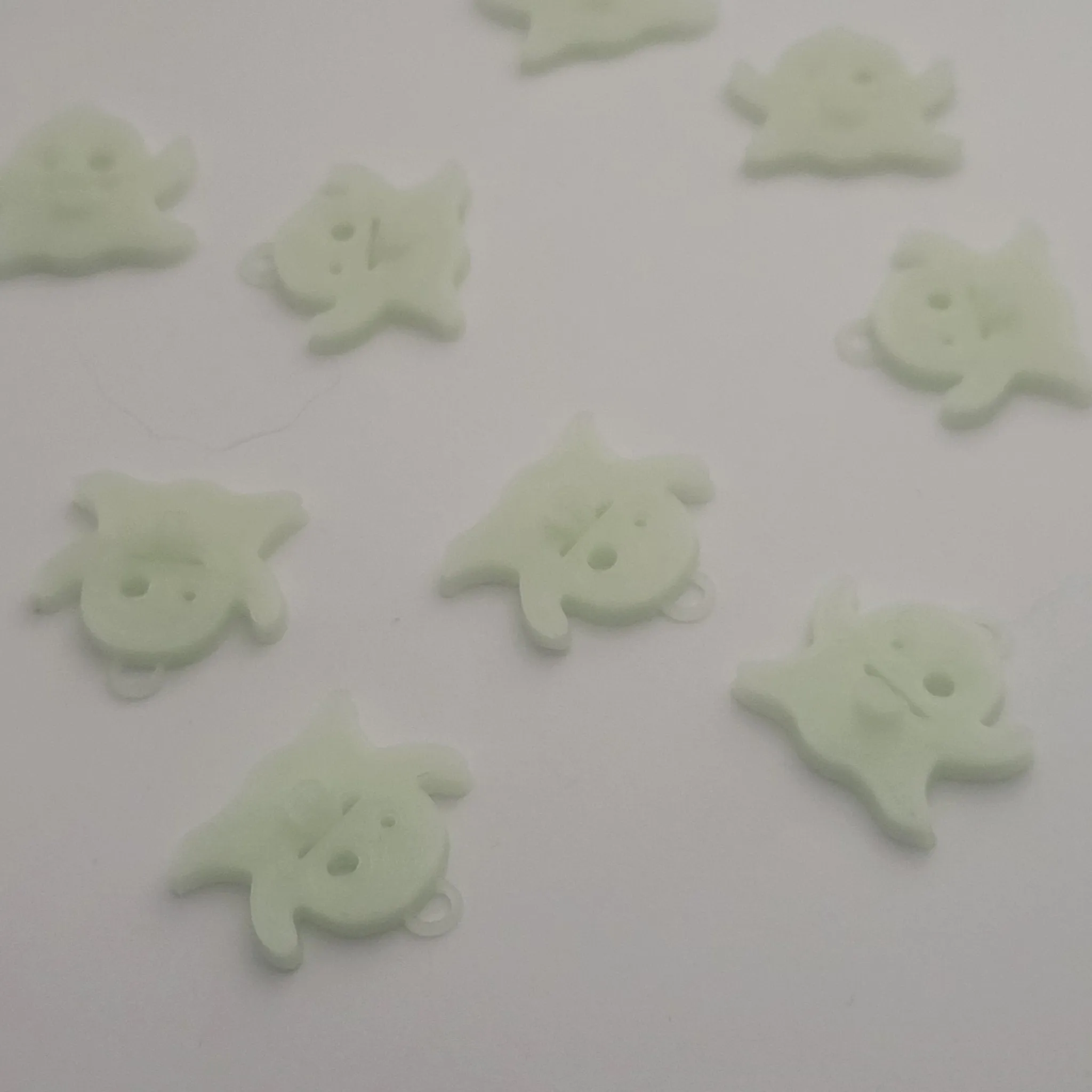 Crazy Ghost Pendeant  | kandi beads | 10 pcs
