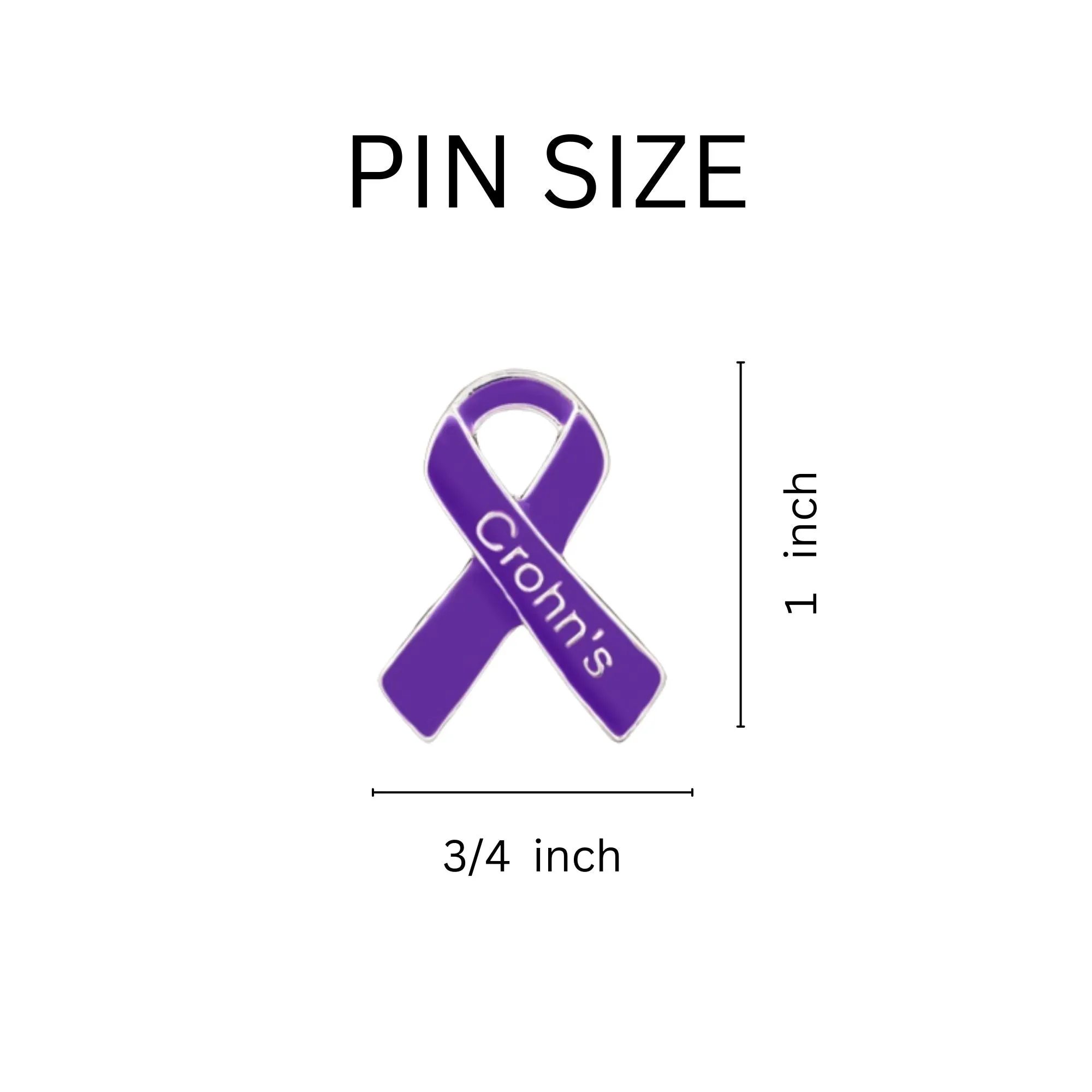 Crohn's Disease Awareness Ribbon Pins