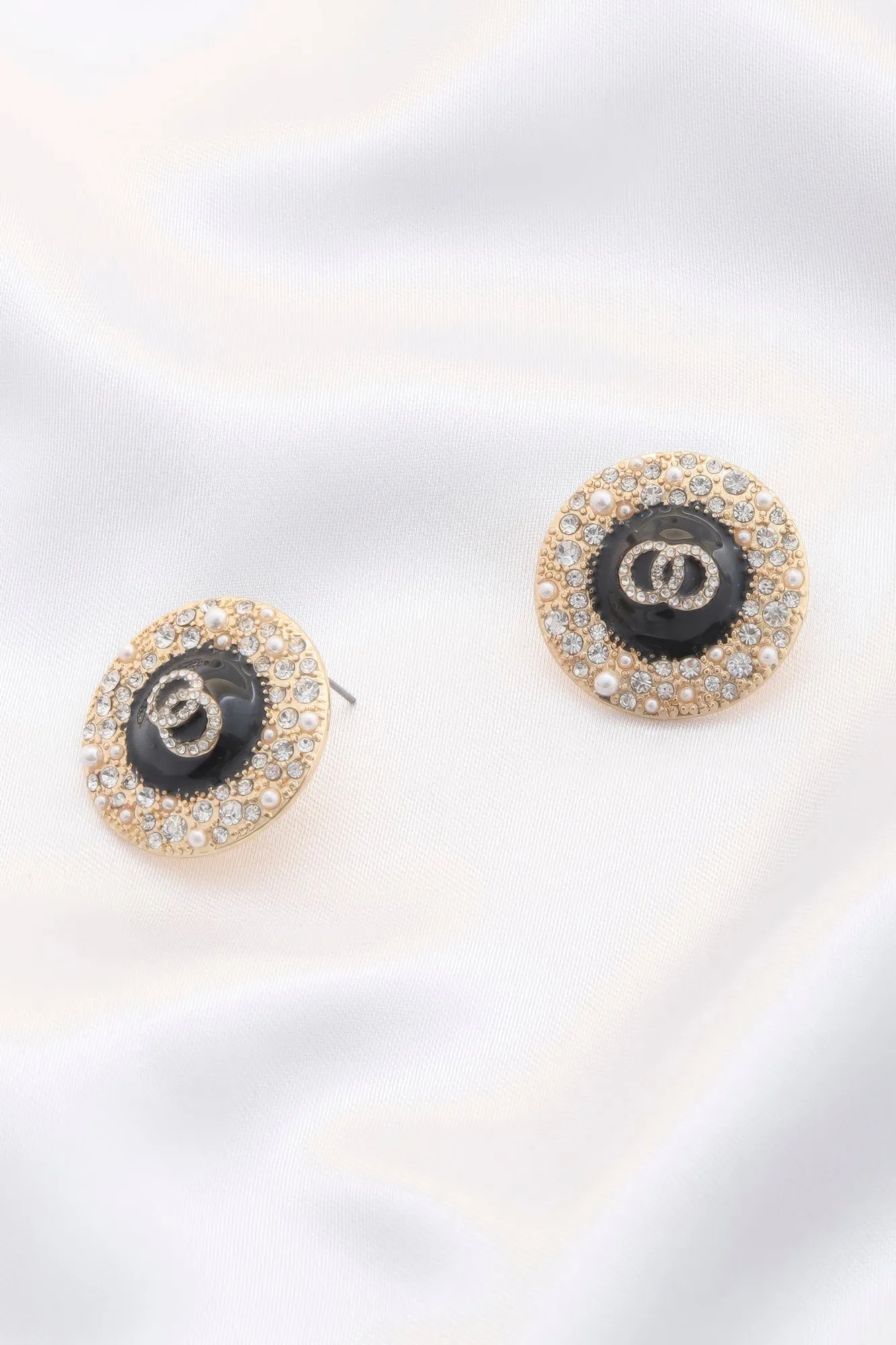 Double Circle Round Earrings