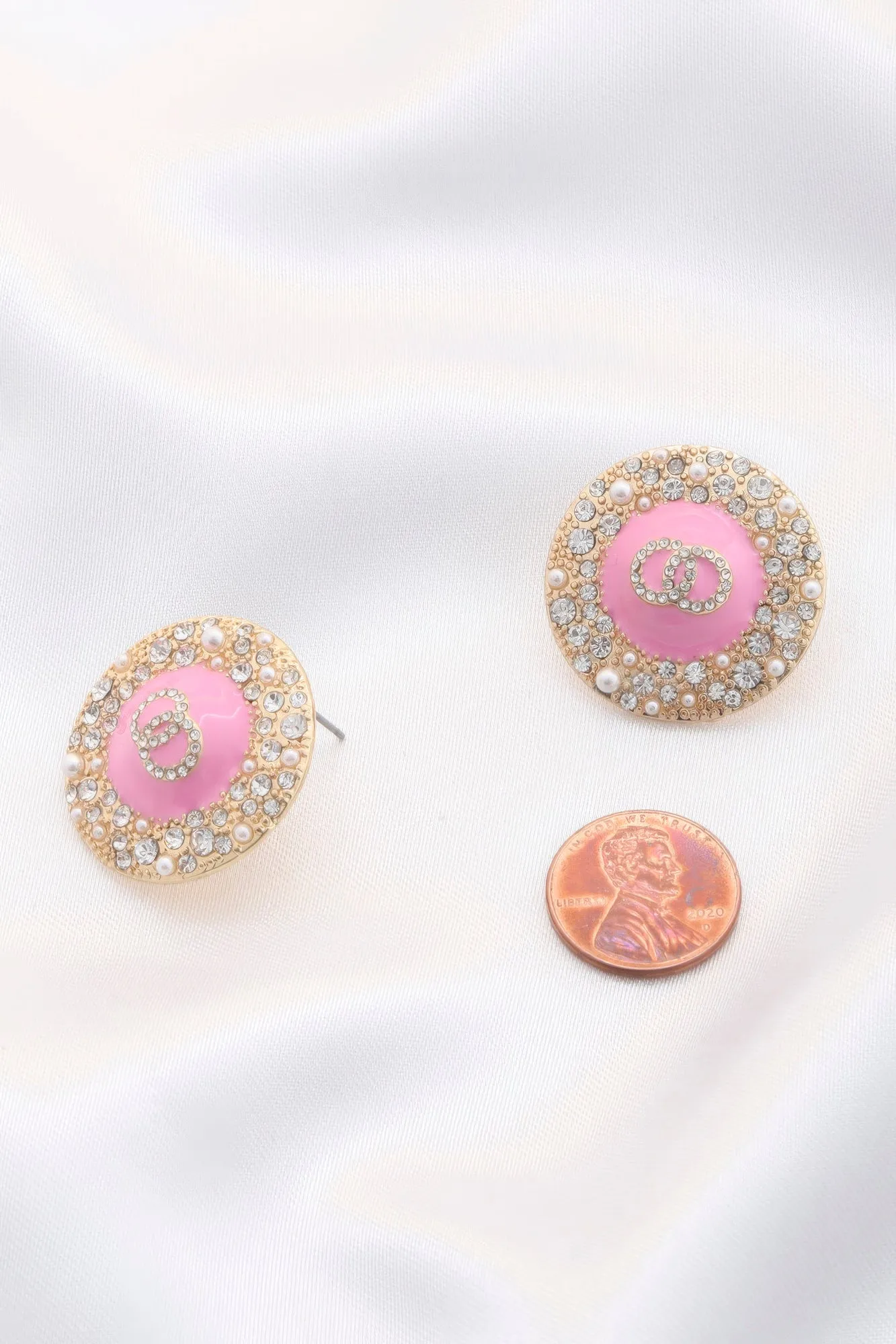 Double Circle Round Earrings