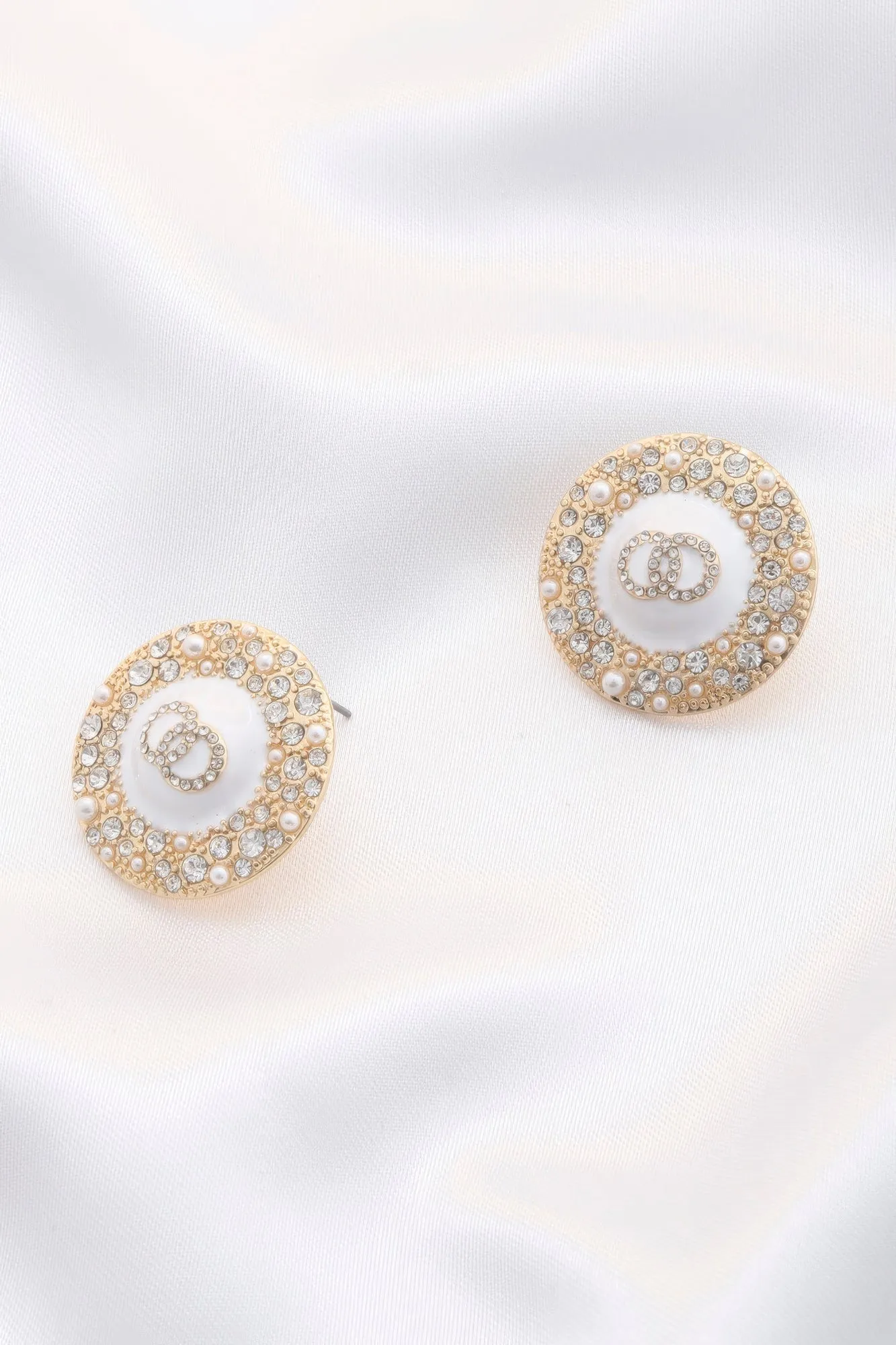 Double Circle Round Earrings