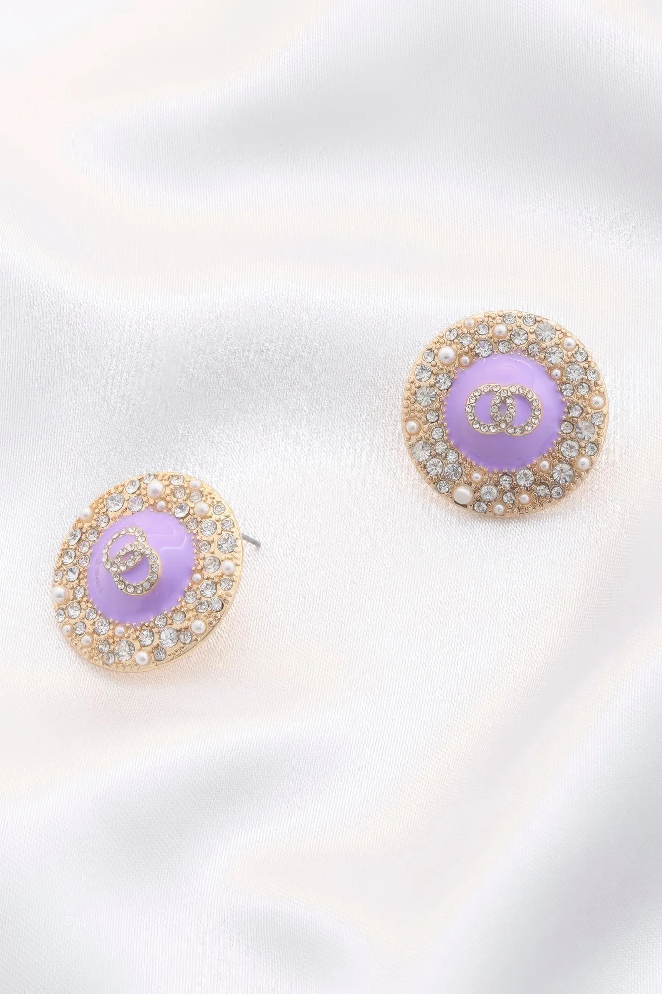 Double Circle Round Earrings
