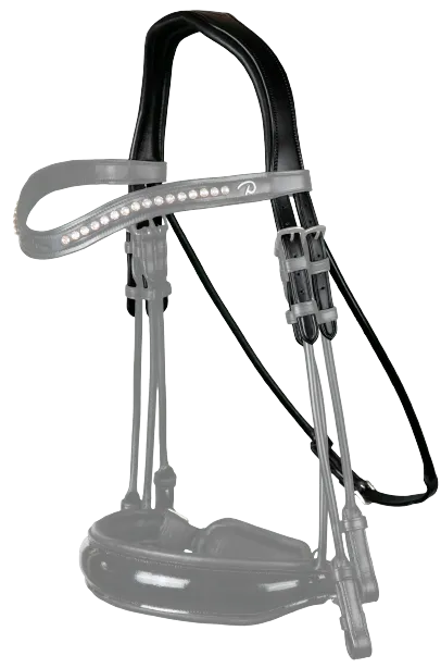 Dy'on Dressage Double Bridle Headpiece NR01E