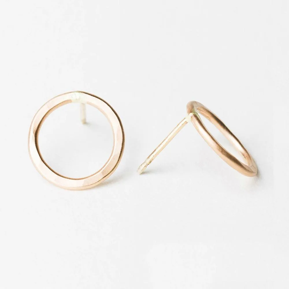 E109 - Medium Circle Post Earring