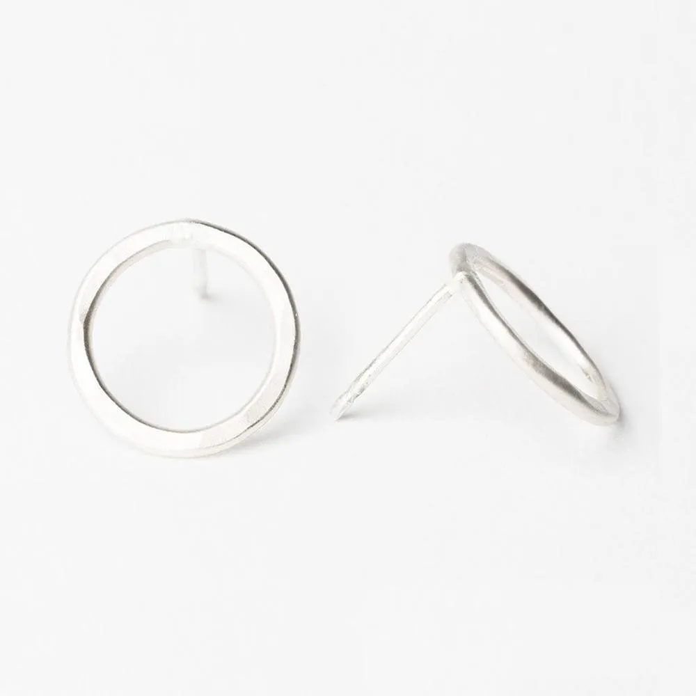 E109 - Medium Circle Post Earring