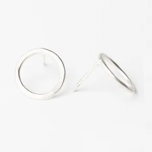 E109 - Medium Circle Post Earring