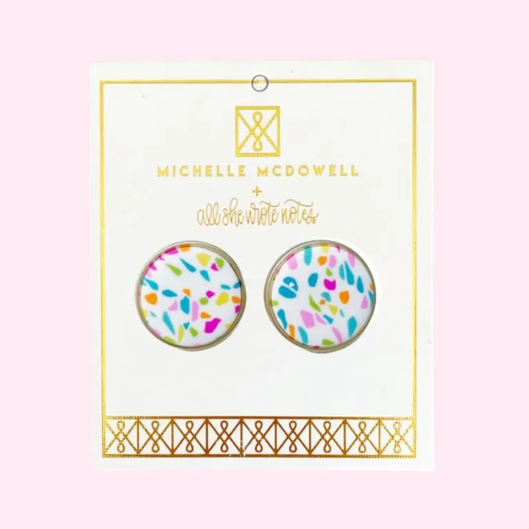 Earrings - Confetti Studs