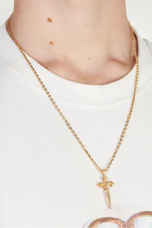 Emanuele Bicocchi Dagger Cross Necklace - Gold