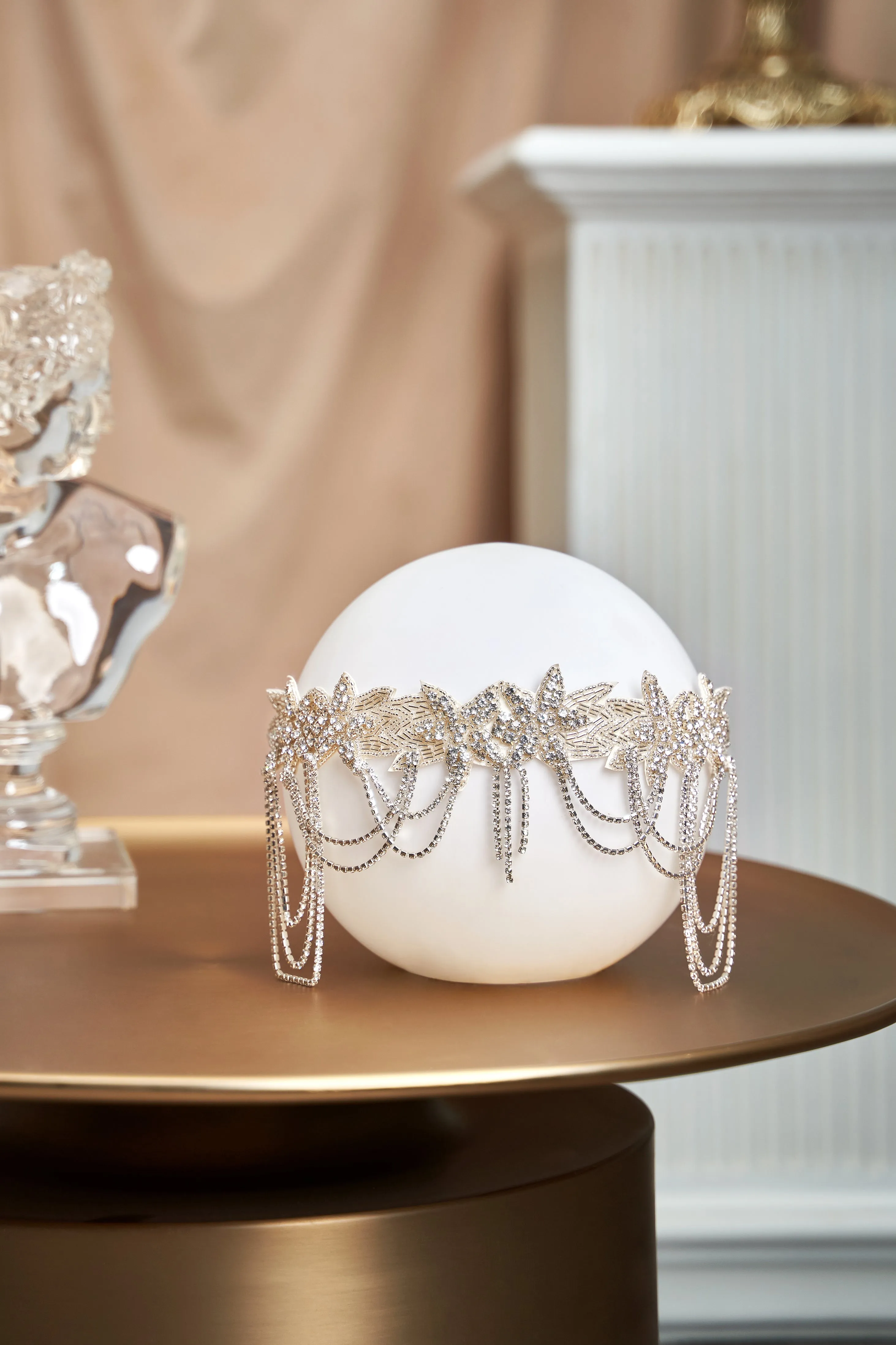 Embellished Rhinestone Chain Headband