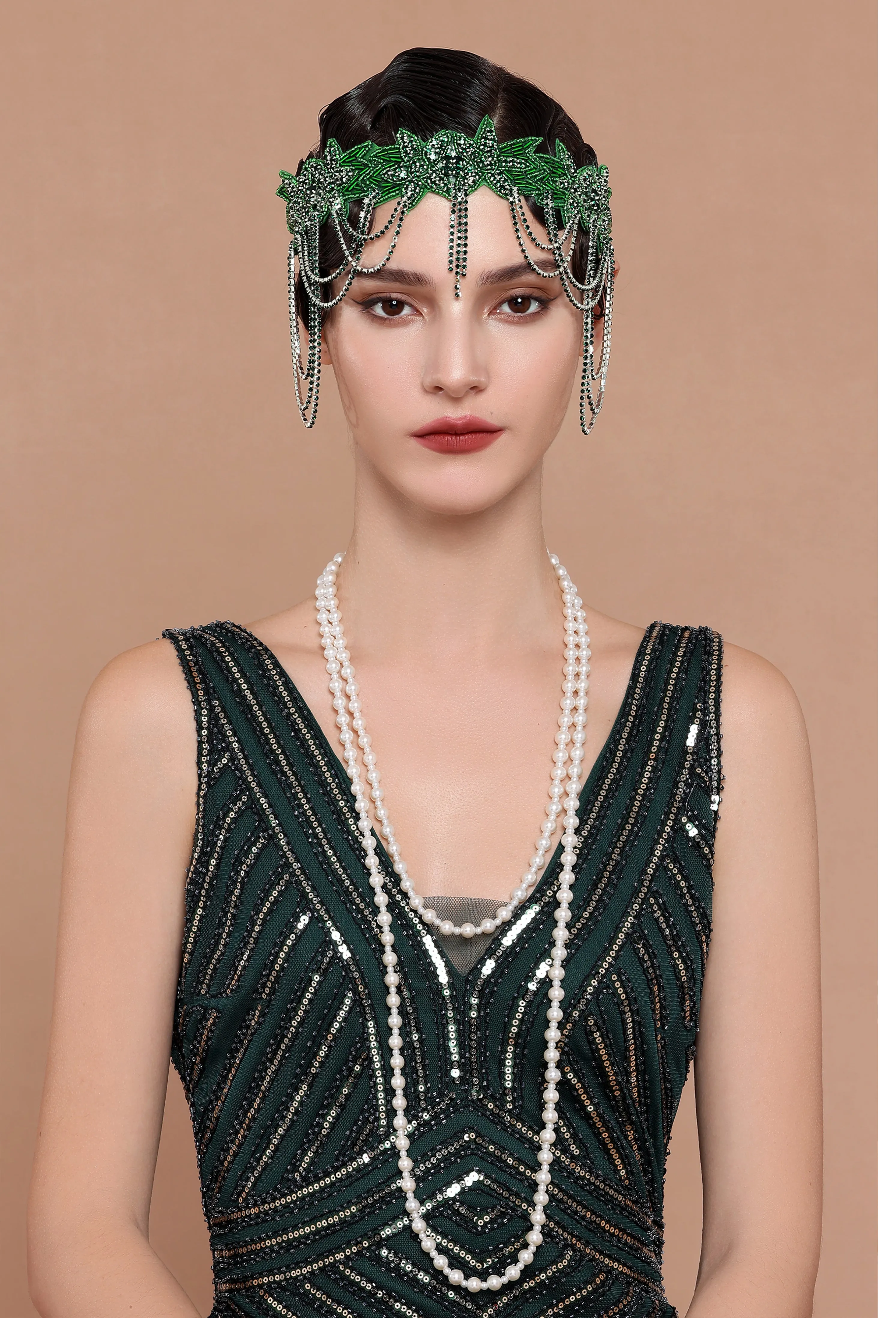 Embellished Rhinestone Chain Headband